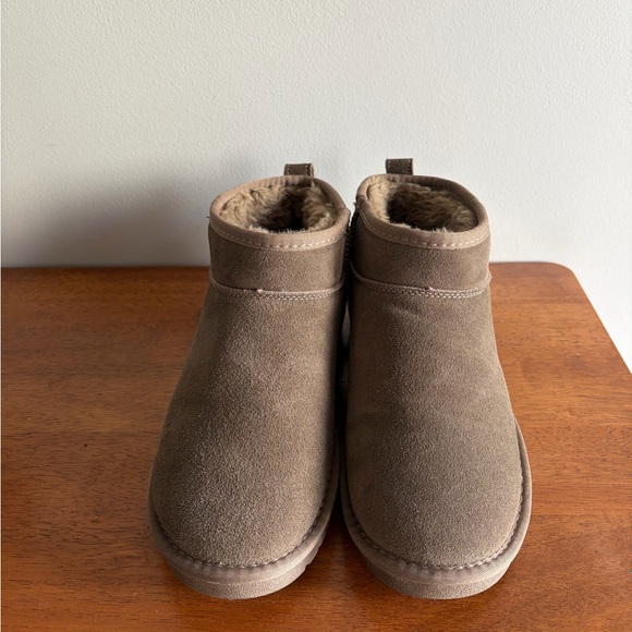 Women's Mushroom Brown Suede Ankle Boots by Project Cloud - Picture 3 of 7